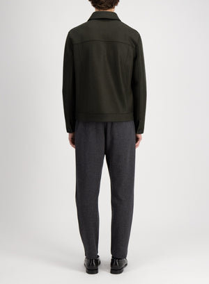 Western jacket in pressed wool
