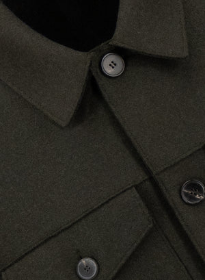 Western jacket in pressed wool