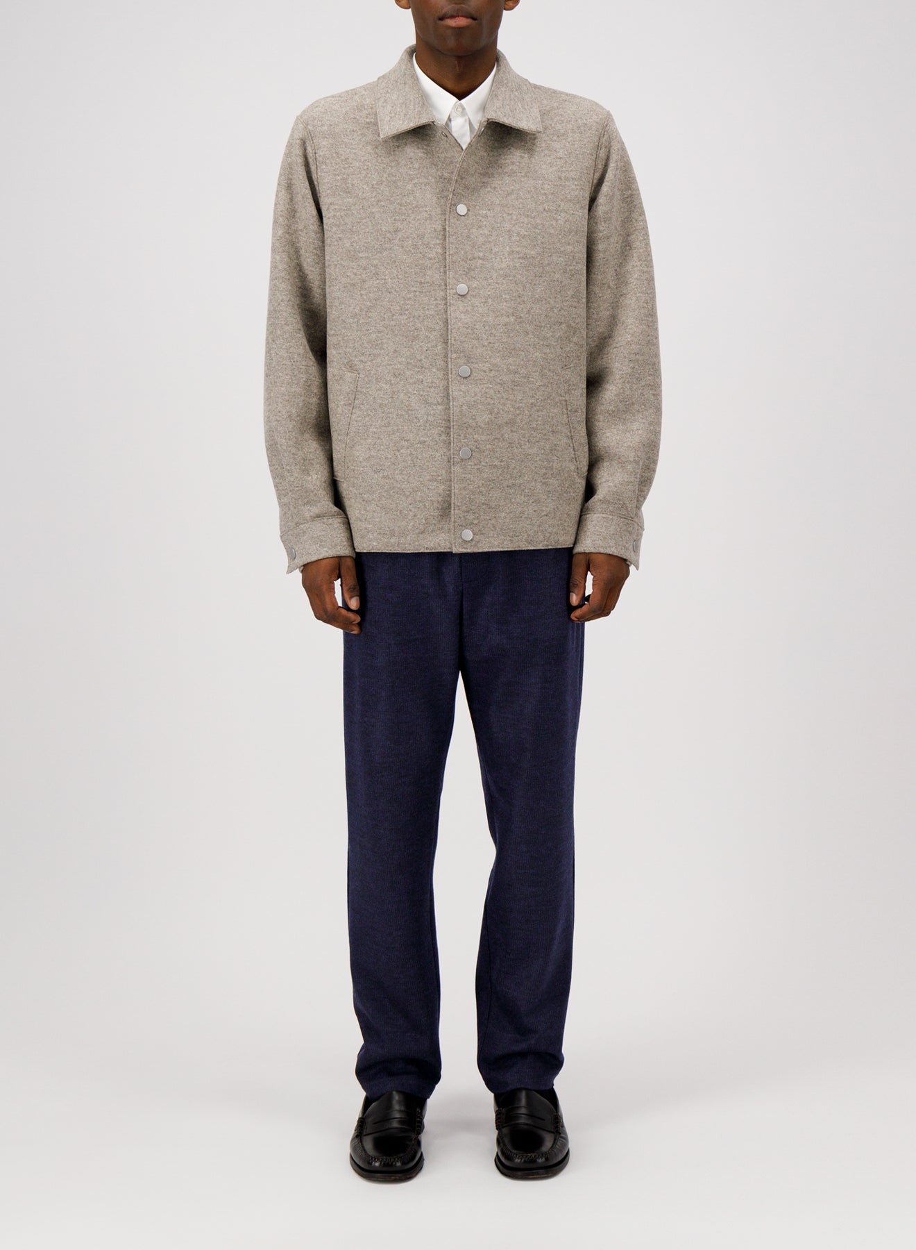 Coach jacket pressed wool