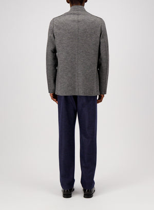 Nehru jacket micro herringbone