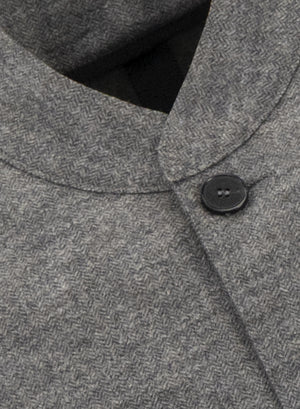 Nehru jacket micro herringbone