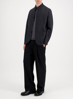 Nehru jacket light pressed wool