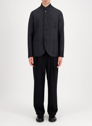 Nehru jacket light pressed wool