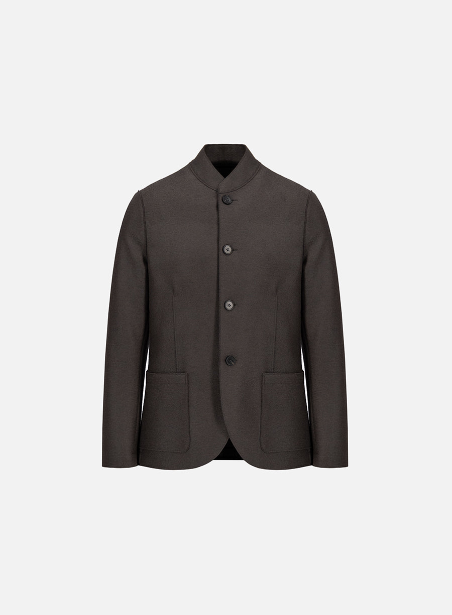 Nehru jacket light pressed wool
