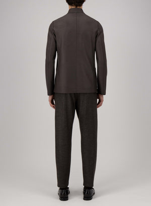 Nehru jacket light pressed wool