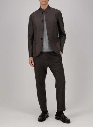 Nehru jacket light pressed wool