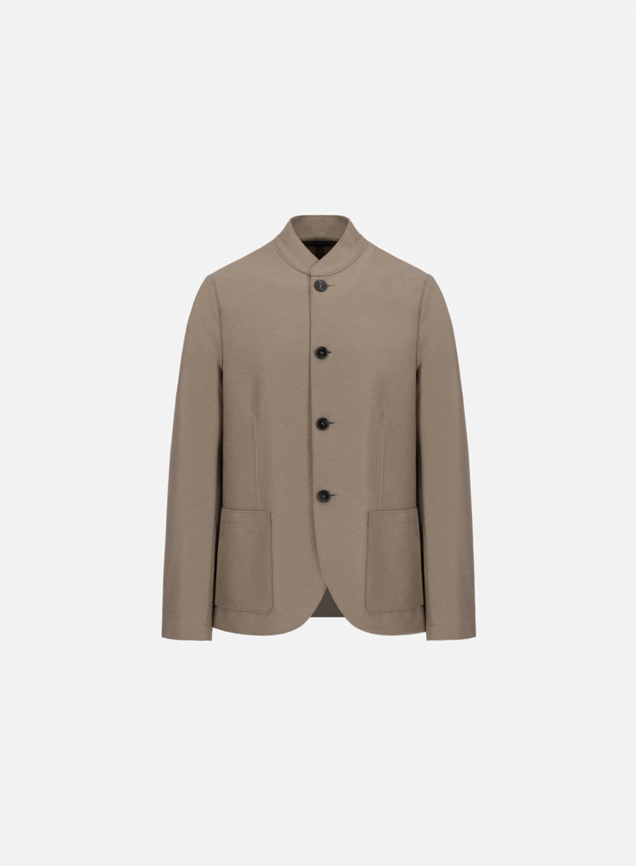 Nehru jacket light pressed wool