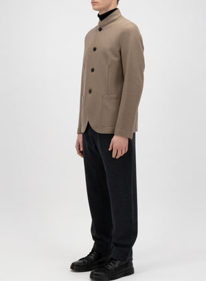 Nehru jacket light pressed wool