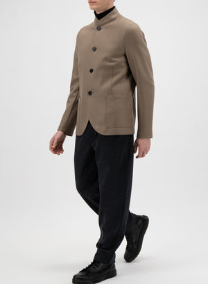 Nehru jacket light pressed wool