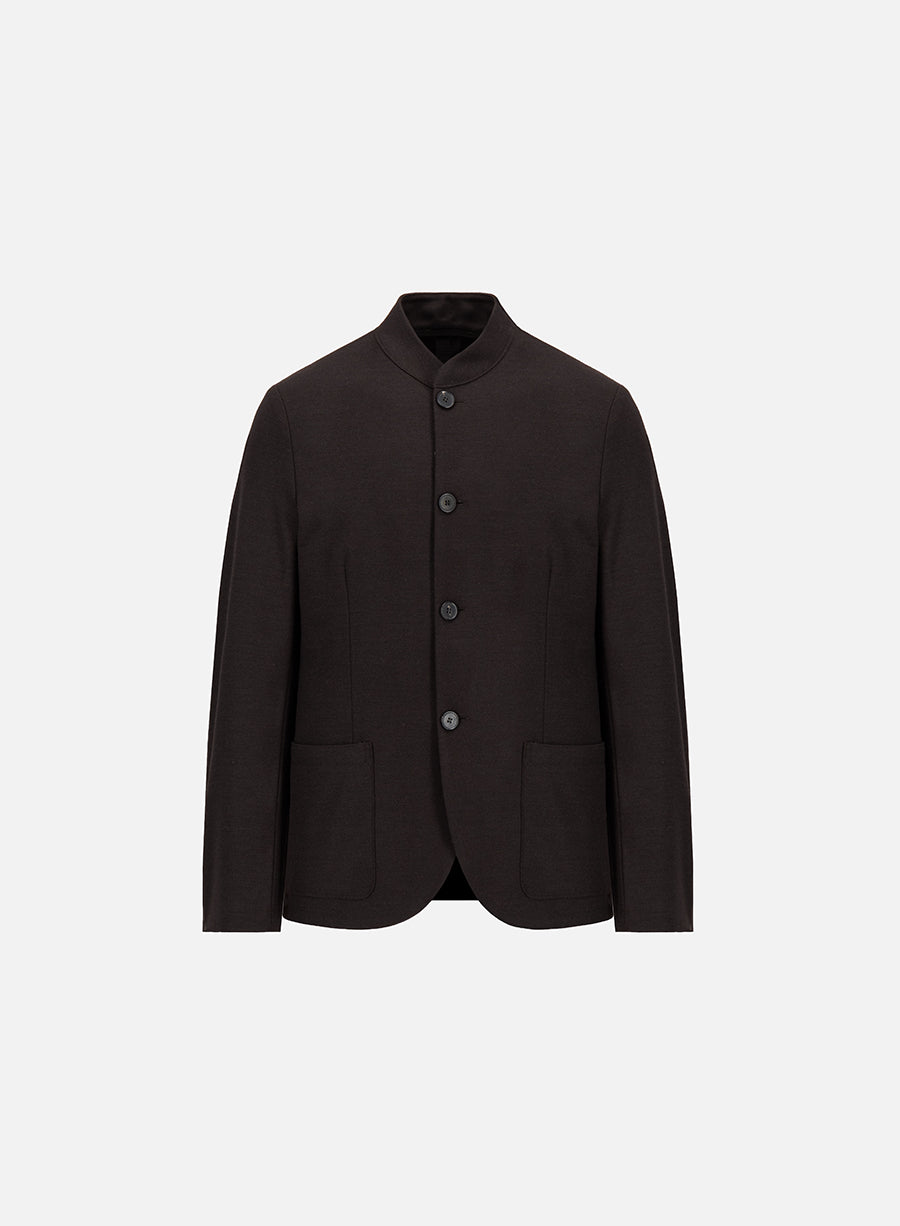 Nehru jacket in superfine merino