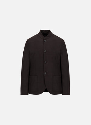 Nehru jacket in superfine merino