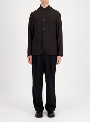 Nehru jacket in superfine merino