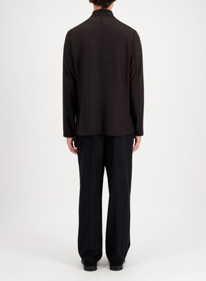 Nehru jacket in superfine merino