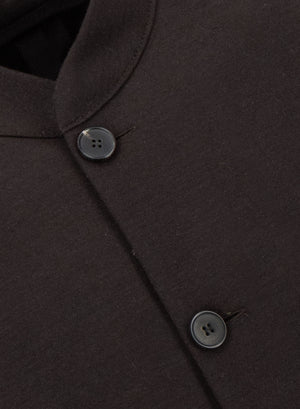 Nehru jacket in superfine merino