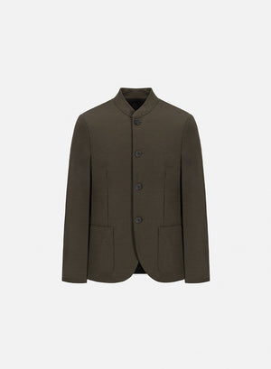 Nehru jacket in superfine merino