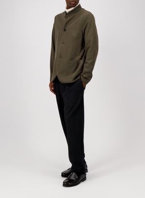 Nehru jacket in superfine merino