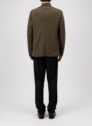 Nehru jacket in superfine merino