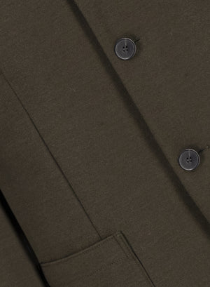 Nehru jacket in superfine merino