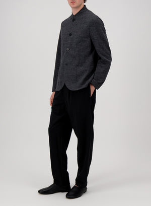 Nehru jacket piquet melange