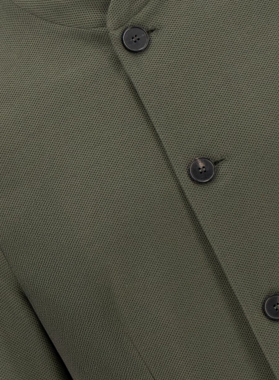 Nehru jacket honeycomb crafted with Loro Piana fabric