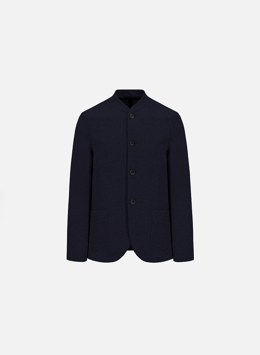 Nehru jacket bicolour frisé