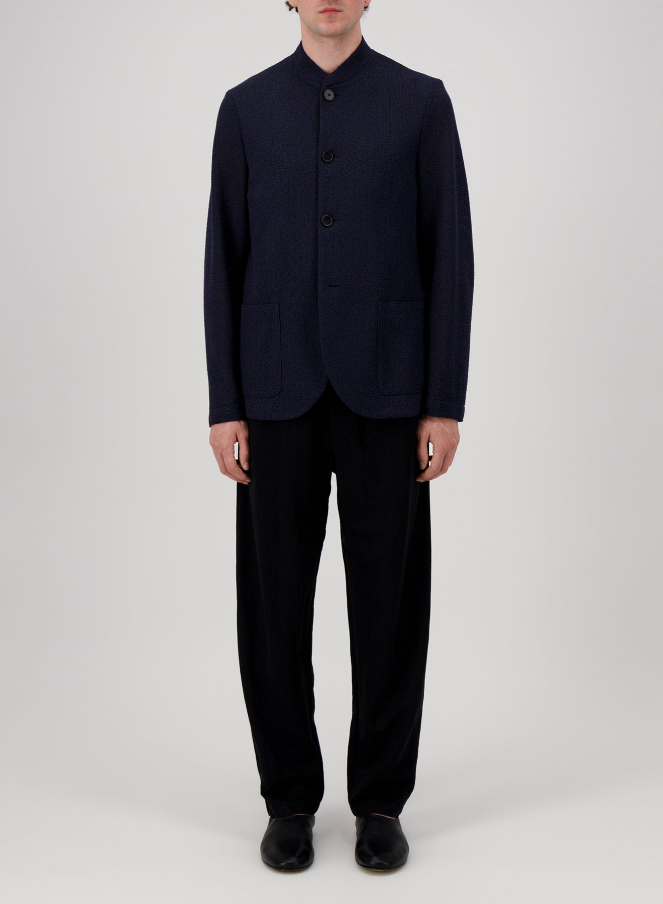 Nehru jacket bicolour frisé