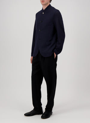Nehru jacket bicolour frisé