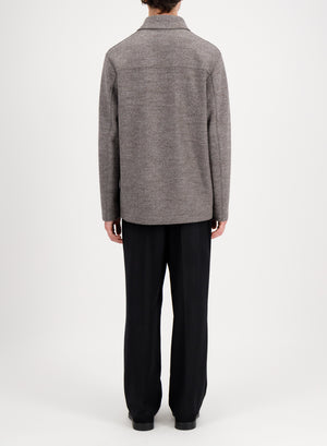 Utility jacket in jacquard