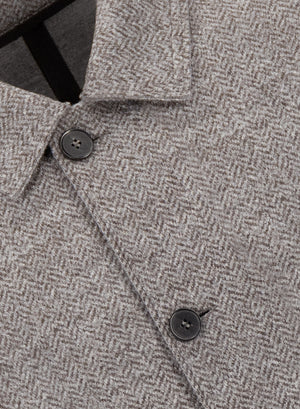 Utility jacket in jacquard