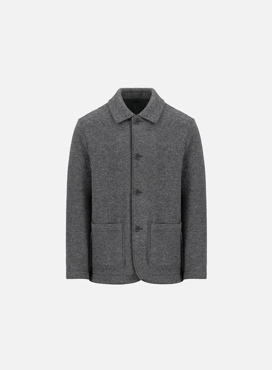 Utility jacket boiled wool