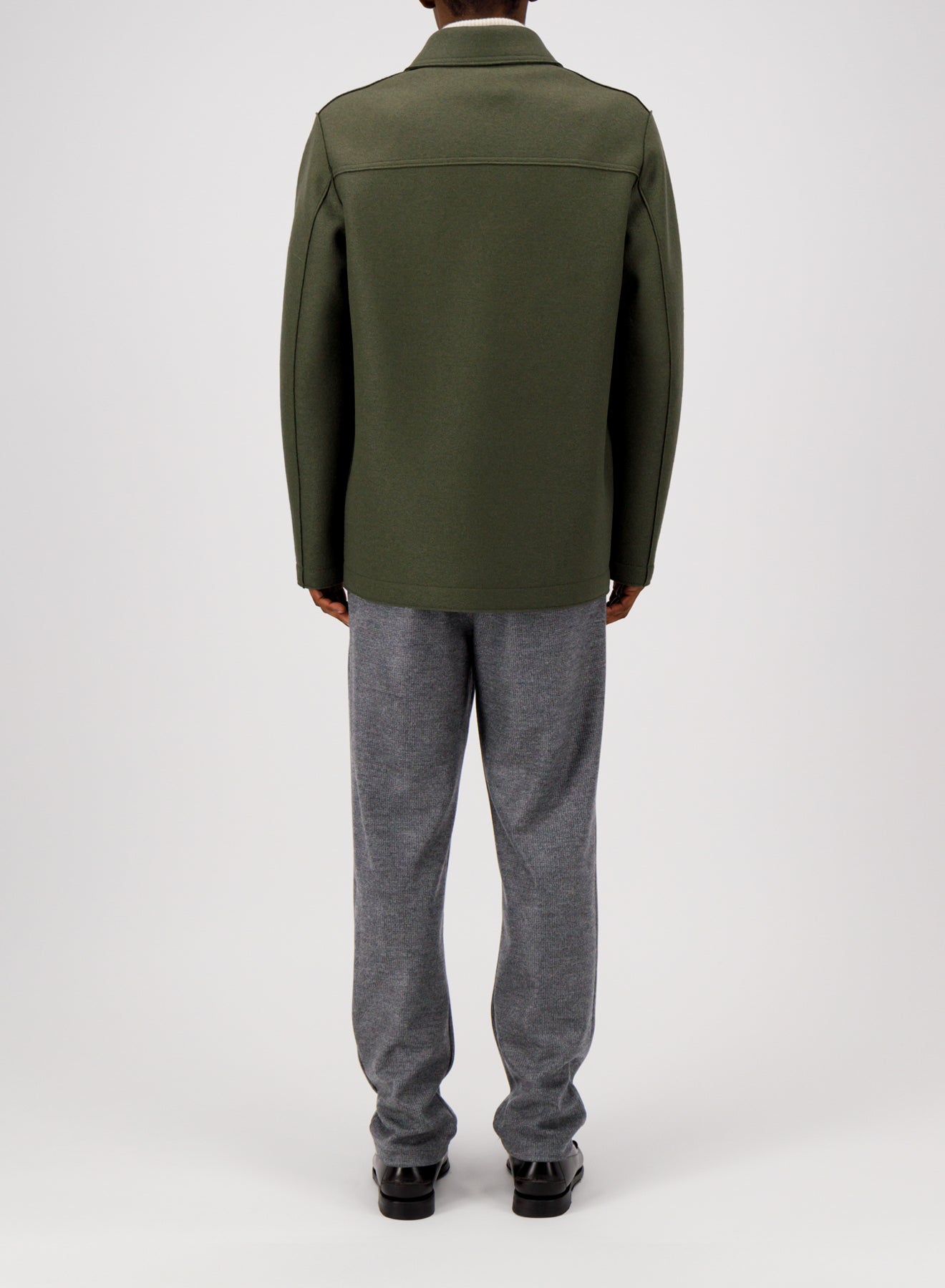 Utility jacket pressed wool - Harris Wharf London .com