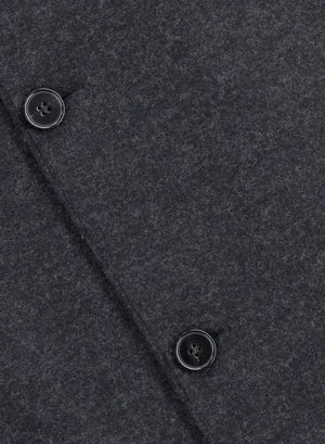 utility jacket in light pressed wool