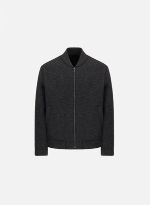 bomber jacket in boiled wool