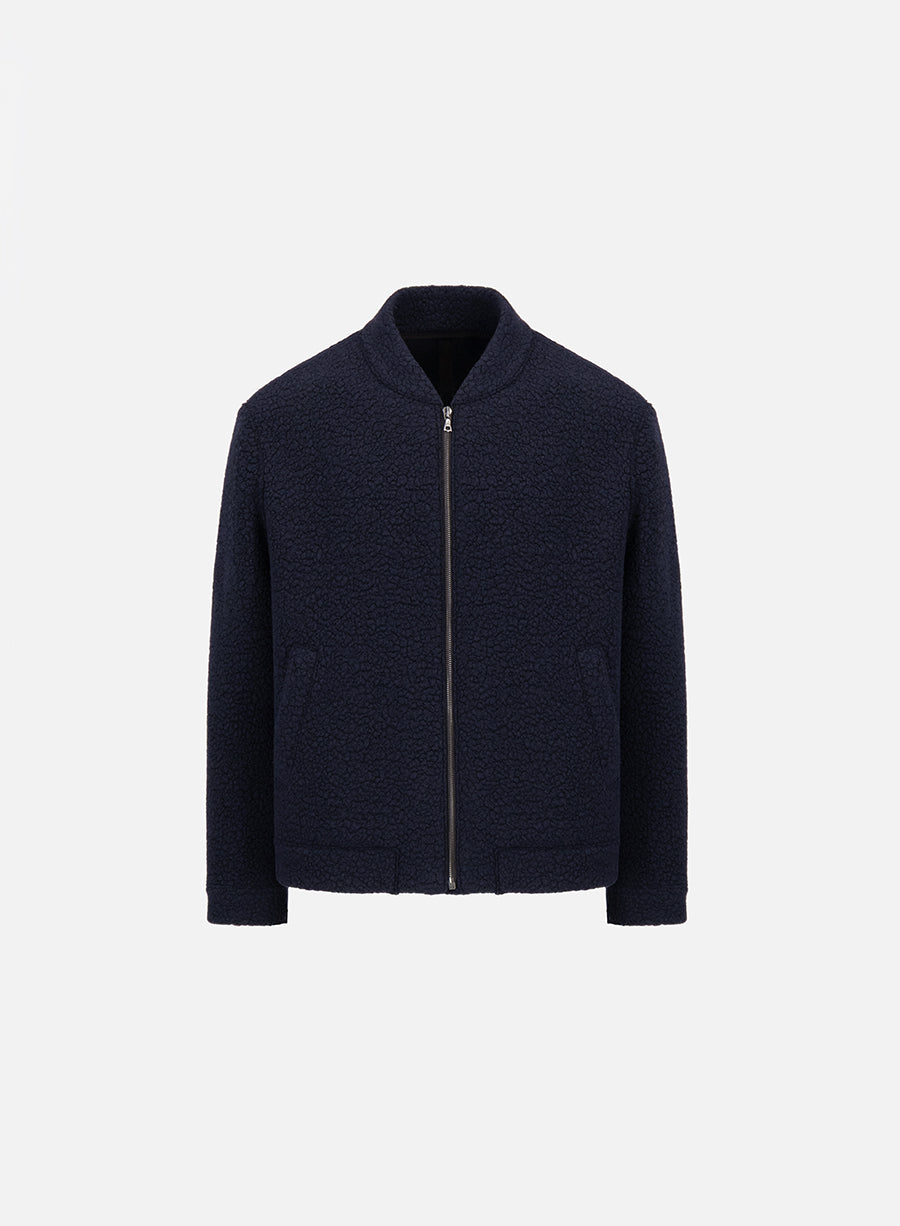 bomber jacket bouclé