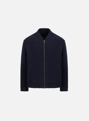 Bomber jacket in bouclé