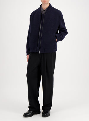 Bomber jacket in bouclé