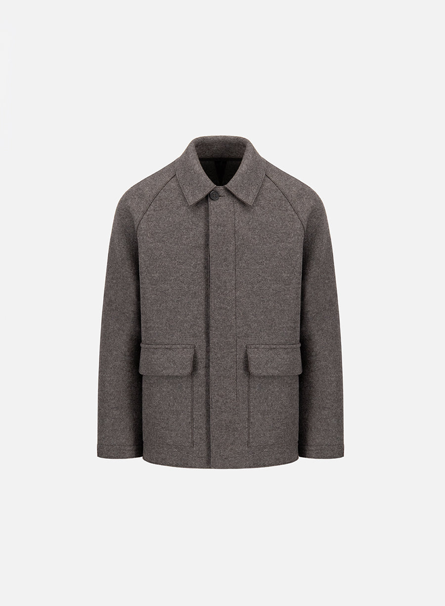 Country jacket in pressed wool