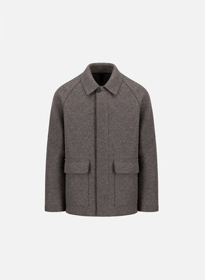 Country jacket in pressed wool