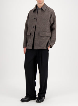 Country jacket in pressed wool