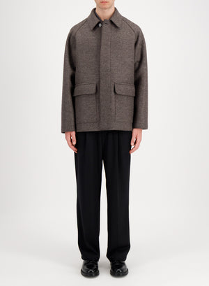 Country jacket in pressed wool