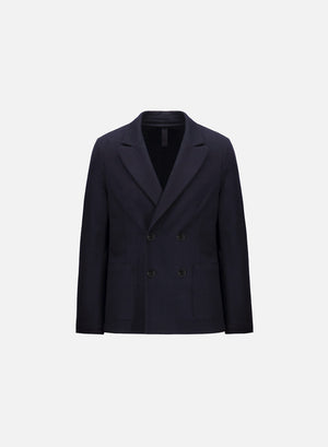 Peak lapel blazer in superfine merino