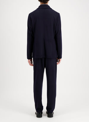 Peak lapel blazer in superfine merino