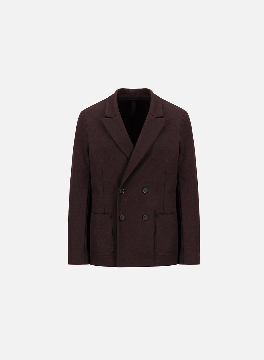 Peak lapel blazer superfine merino