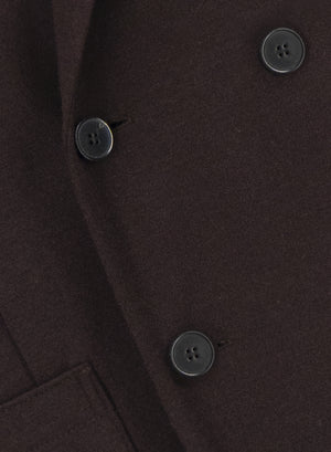 Peak lapel blazer in superfine merino