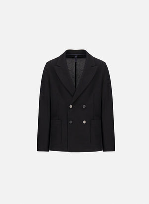 Peak lapel blazer honeycomb crafted with Loro Piana fabric