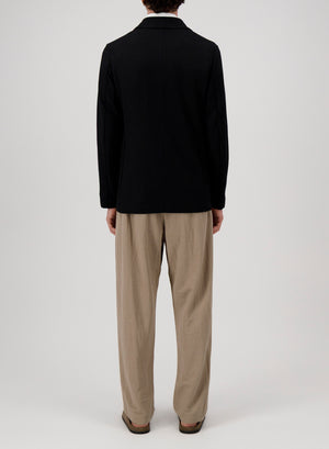 Peak lapel blazer honeycomb crafted with Loro Piana fabric