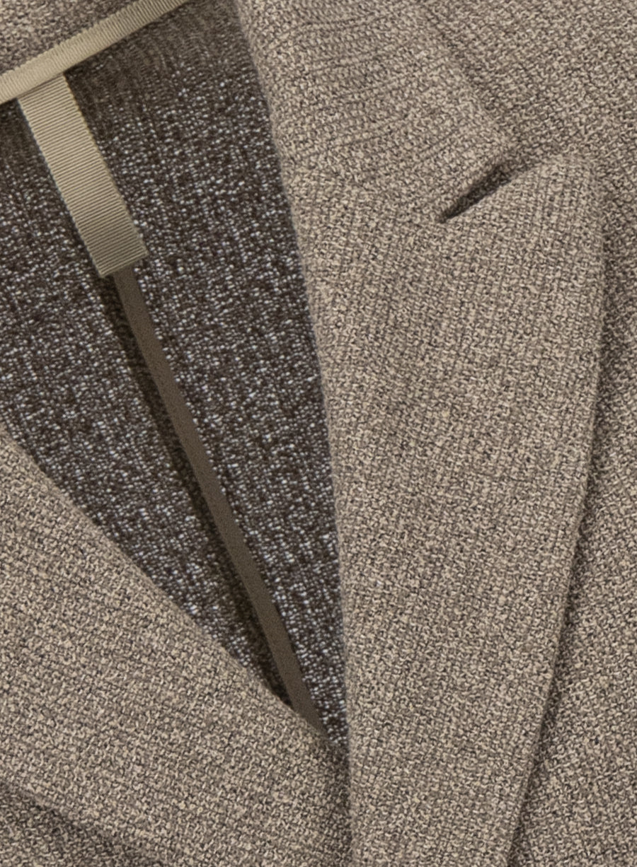 d.b. peak lapel blazer bicolour frisé