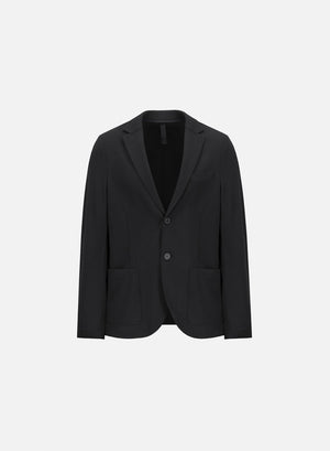 Vented blazer in superfine merino