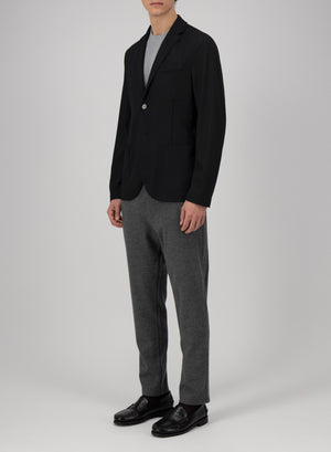Vented blazer in superfine merino