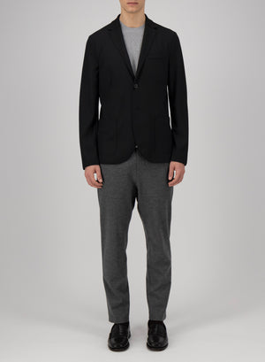 Vented blazer in superfine merino